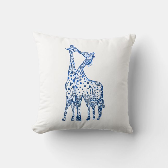 Cojín Decorativo Arrojar el Cushion Giraffes (Anverso)