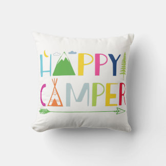 Cojín Decorativo Arrow Camper Happy Summer Camp Camping Gift Hombre