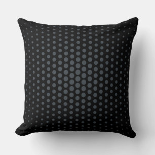 Cojín Decorativo Arsénico Techno Lunares Moderno Negro