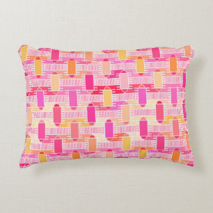Cojín Decorativo Art Deco chic industrial - rosa, melocotón, dorado