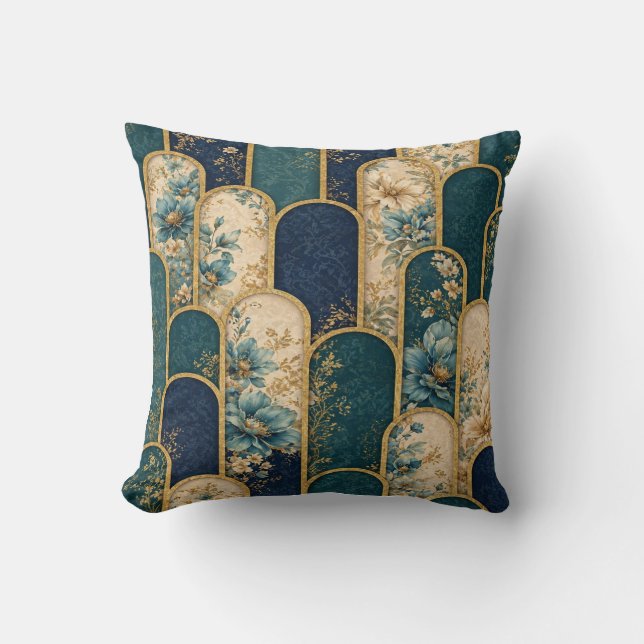 Cojín decorativo Art Déco elegante (Anverso)