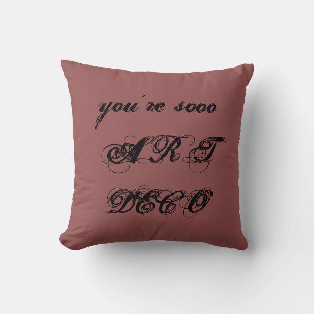 COJÍN DECORATIVO ART DECO LANA DEL REY PILLOW (Anverso)