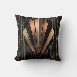 Cojín Decorativo Art Deco Metallic Geometric Elegance