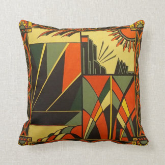 Cojín Decorativo Art Deco Naranja Cushion