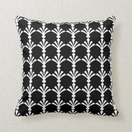 Cojín decorativo Art Deco Negro Y Blanco Moderno