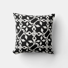 Cojín decorativo Art Deco Negro Y Blanco Moderno