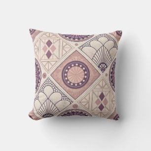 Cojín Decorativo Art Deco Neutral Geométrico