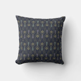 Cojín Decorativo Art Deco pattern with geometric shapes in gold