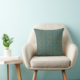 Cojín Decorativo Art Deco turquesa
