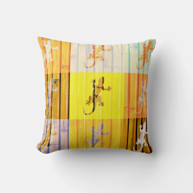 Cojín Decorativo Art Geckos Pillow (Anverso)