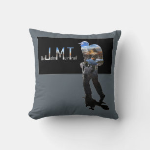Cojín Decorativo Art - Hiker Silhouette - John Muir Trail Text