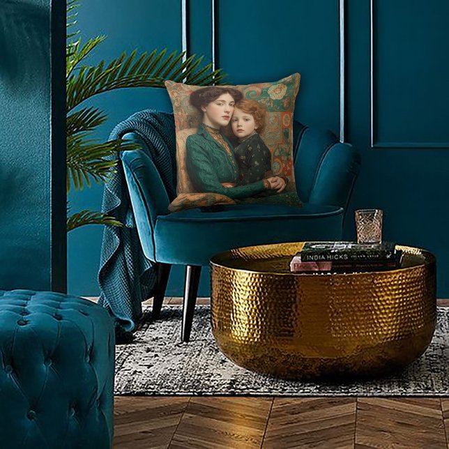 Cojín Decorativo Art Nouveau Mother & Child (Subido por el creador)