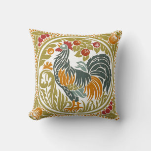 Cojín Decorativo Art Nouveau Rooster