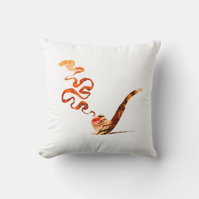 Cojín Decorativo Art of Pipe Smoking (Warm: White) (Anverso)