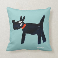 Art Pillow: John Dyer Scotty Dog