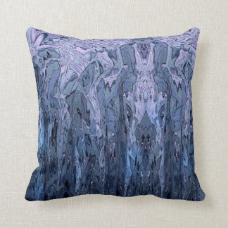 Cojín Decorativo Arte abstracto azul morado de vincapervinca