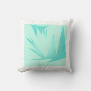 Cojín Decorativo Arte abstracto azul turquesa