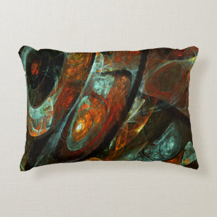 Cojín Decorativo Arte abstracto de división de tiempo