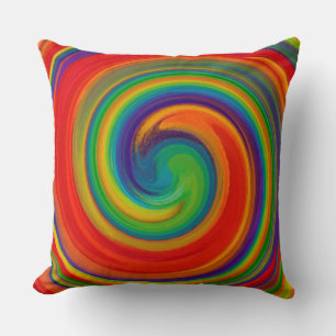 Cojín Decorativo Arte abstracto de remolino moderno #15