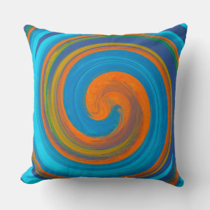 Cojín Decorativo Arte abstracto de remolino moderno #17