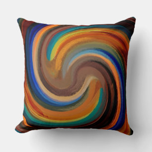 Cojín Decorativo Arte abstracto de remolino moderno #24