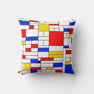 Cojín Decorativo Arte abstracto estilo Piet Mondrian