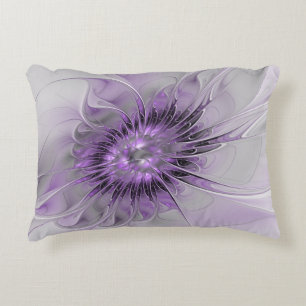 Cojín Decorativo Arte abstracto fractal moderno de sueño de flor de
