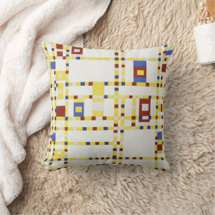 Cojín Decorativo Arte abstracto Piet Mondrian Broadway Boogie Woogi