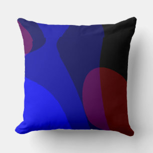 Cojín Decorativo Arte abstracto rojo y azul 601