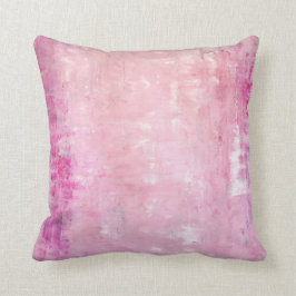 Cojín Decorativo Arte abstracto rosado de la "elegancia"