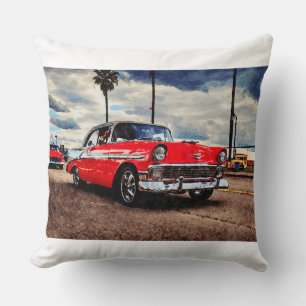 Cojín Decorativo Arte acuático de Chevrolet Bel Air de 1956