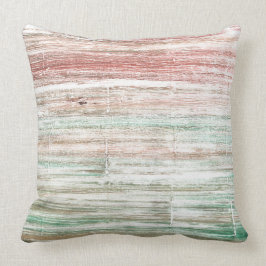 Cojín Decorativo Arte acuático rayado pálido