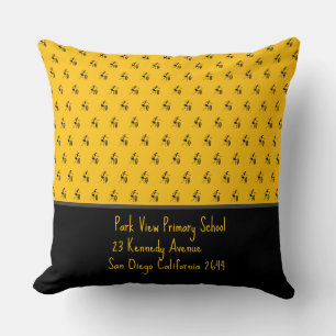 Cojín Decorativo Arte africano, danza del festival, Naranja