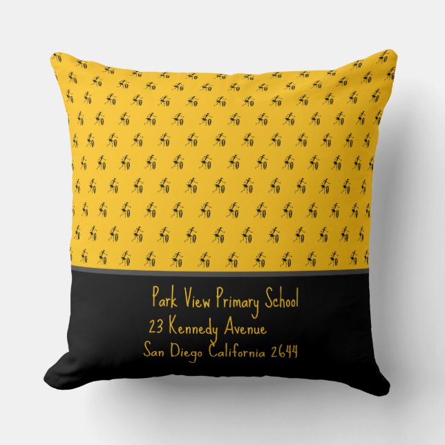 Cojín Decorativo Arte africano, danza del festival, Naranja (Anverso)