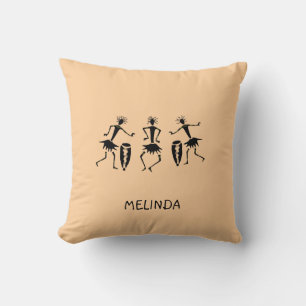 Cojín Decorativo Arte africano, danza Inspiradora, dulce