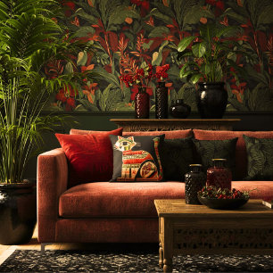 Cojín Decorativo Arte animal geométrico moderno abstracto colorido