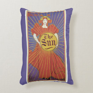 Cojín Decorativo Arte Antiguo Art Nouveau, Periódico The New York S