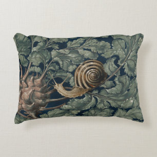 Cojín Decorativo Arte Antiguo Botánico Art Nouveau Caracol Antiguo