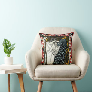 Cojín Decorativo Arte Antiguo Modernista, El Beso de William Bradle