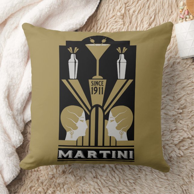 Cojín Decorativo Arte Art Decó de Martini (Manta)
