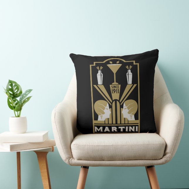 Cojín Decorativo Arte Art Decó de Martini (Silla)