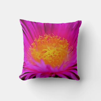 Cojín Decorativo Arte artístico de flores de aster rosa magenta