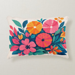 Cojín Decorativo Arte boho hawaiano moderno de mediados de siglo