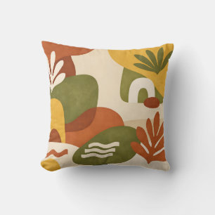 Cojín Decorativo Arte Botánico Abstracto Boho