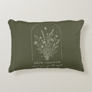 Cojín Decorativo Arte Botánico Minimalista de Línea