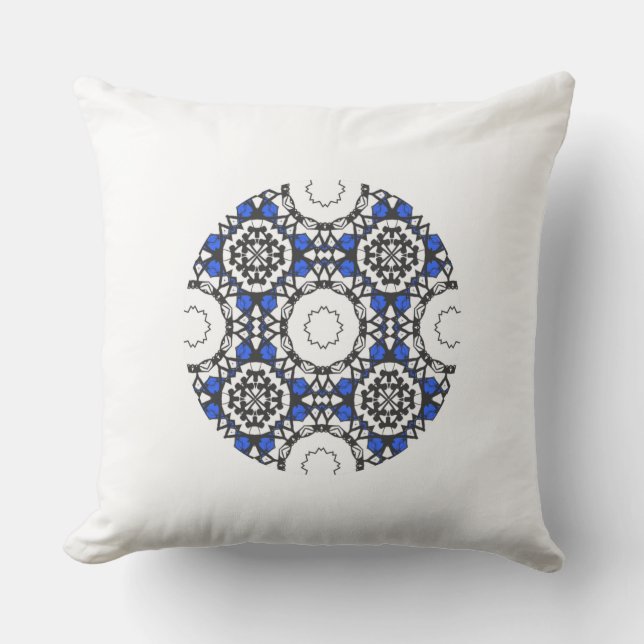 Cojín Decorativo Arte caleidoscopio del volumen cuatro (Anverso)