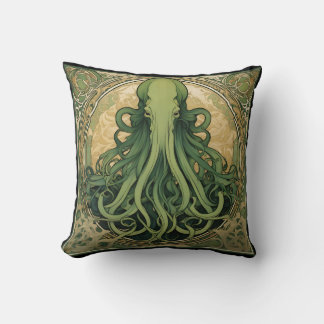 Cojín Decorativo Arte Cthulhu Nouveau