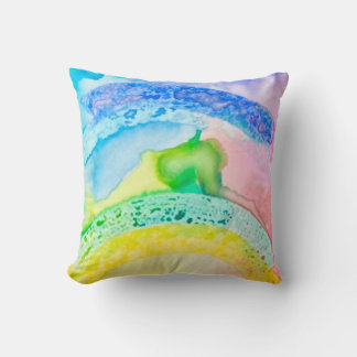 Cojín Decorativo Arte de Acuarela/ Patrón/ Impresión/Almohada/Habit