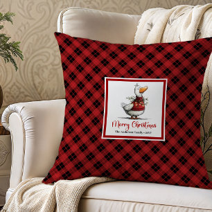 Cojín Decorativo Arte de Almohadón de Geese Tontos Navideños Capric