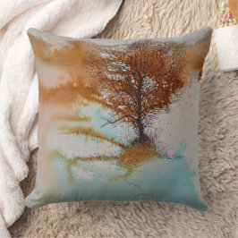 Cojín Decorativo Arte de árbol paisajístico